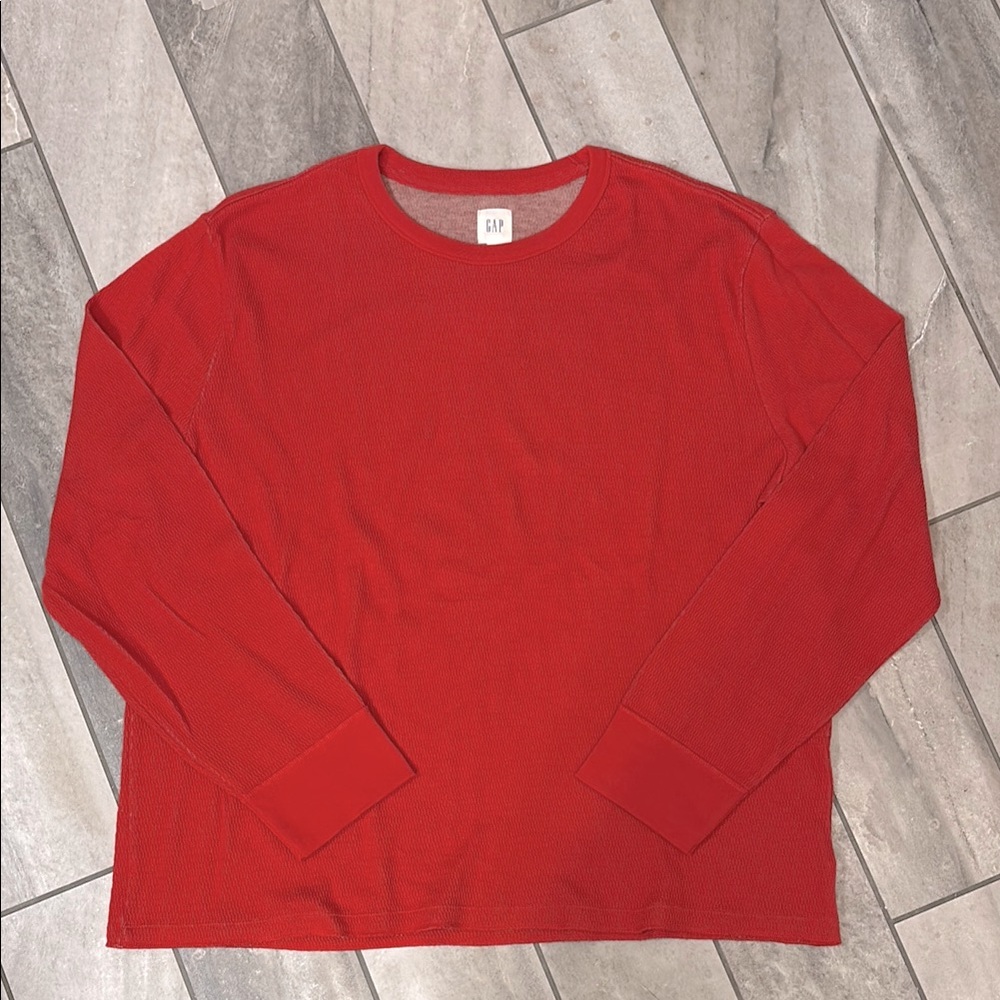 GAP Men's Red Long Sleeve Shirt